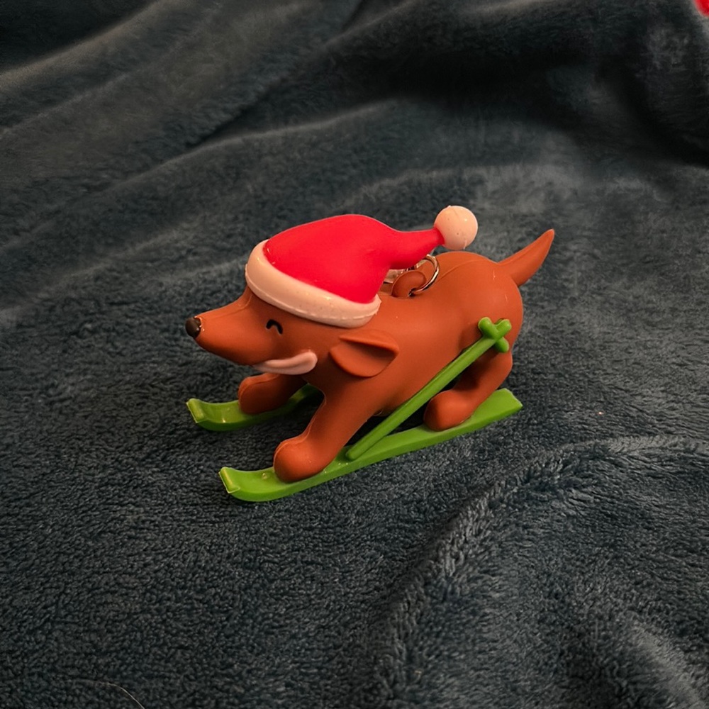 Bath & Body Works Skiing Dog PocketBac Holder